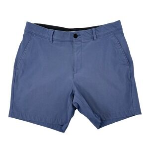 VRST Long Drive Golf Shorts Mens Size 34 Blue 7" Inseam Stretch Performance